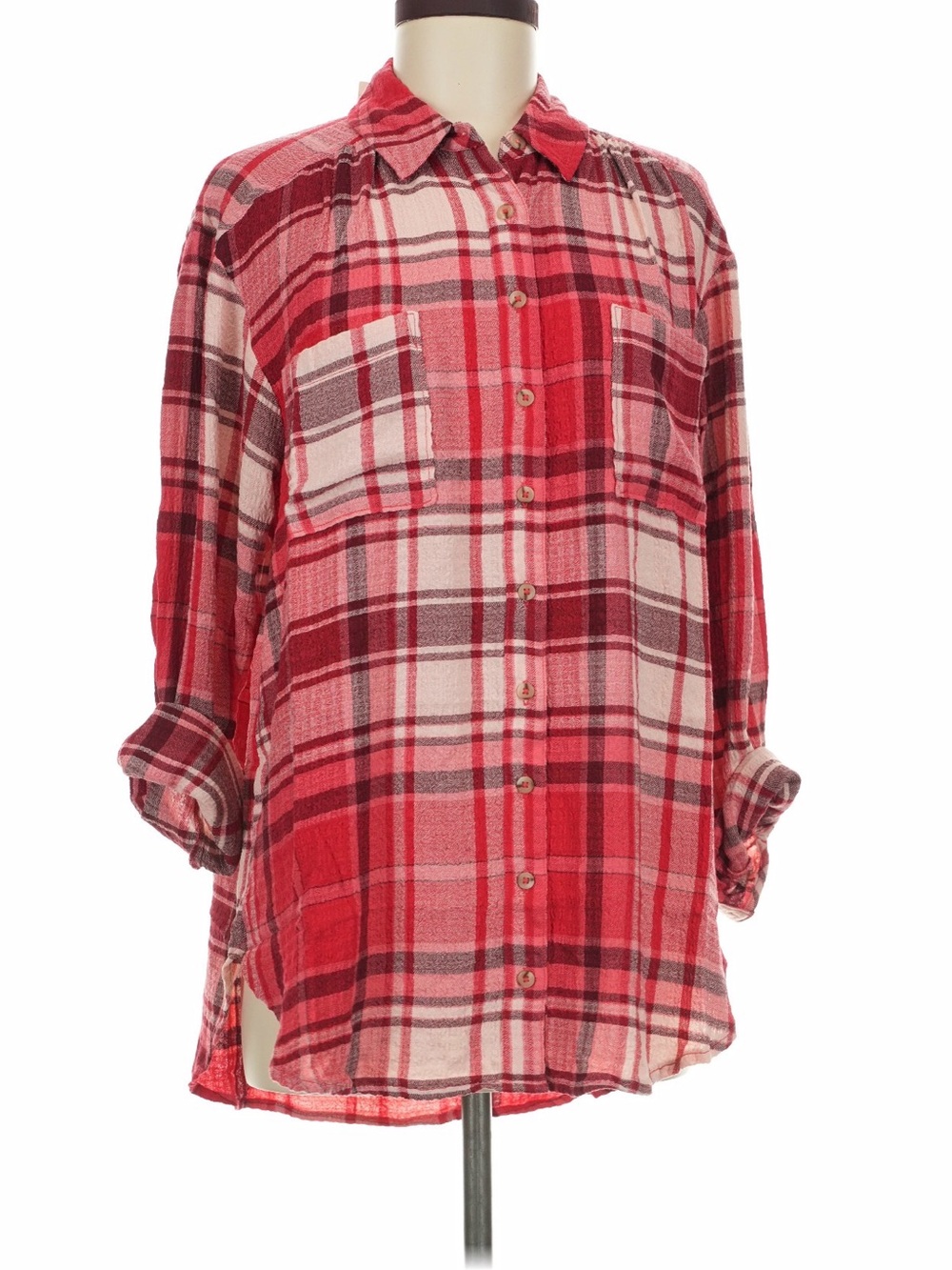 Anthropologie Pilcro NWT The Hadley Relaxed Button Down Plaid Shirt, medium